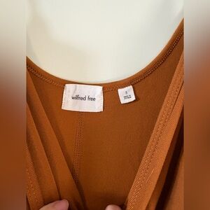 Aritzia Wilfred Free Rust Brown Jumpsuit